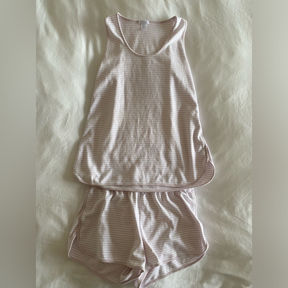 Lake Pajamas Pima Tank-Short Set, Lilac, XS, NWOT